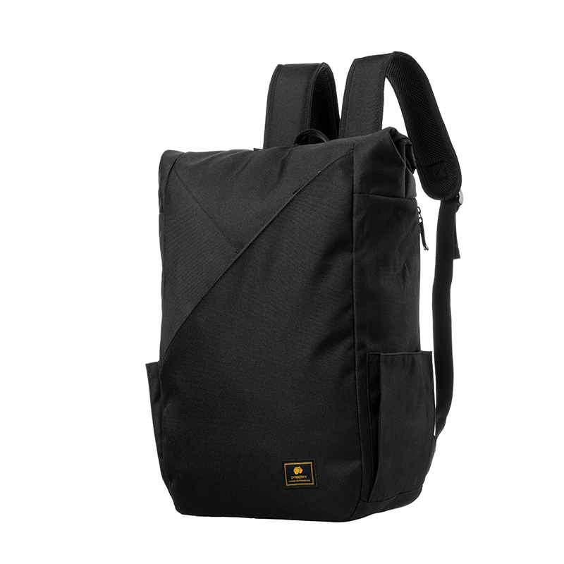 Unisex Geometric Roll Top Backpack