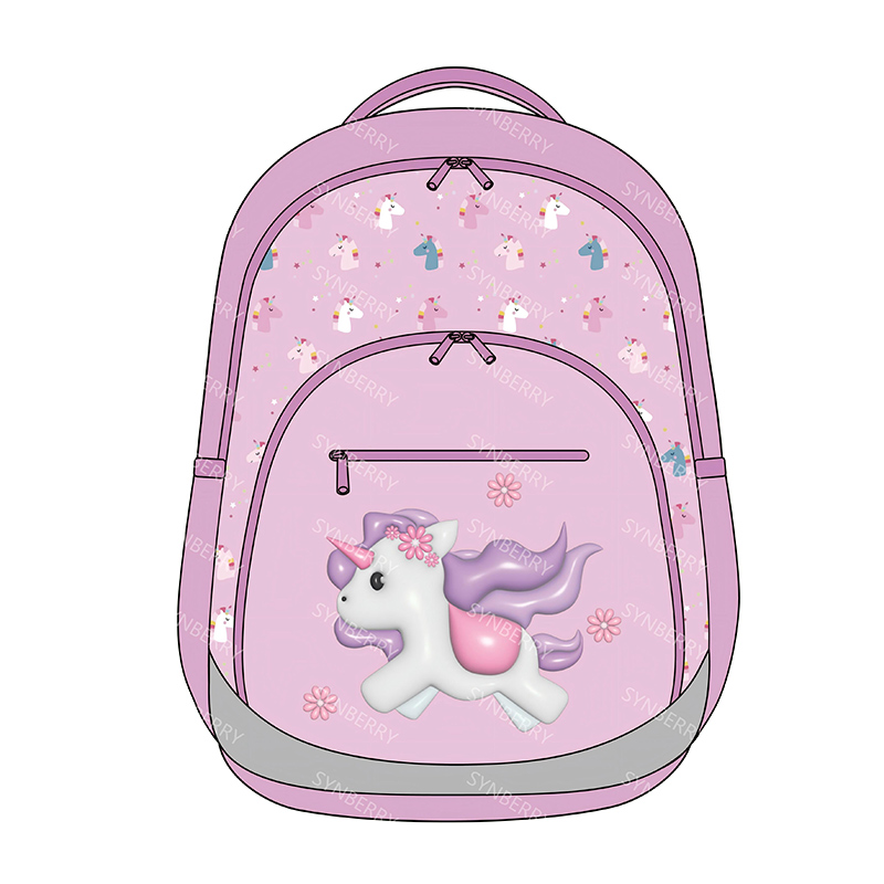 Unicorn-Themed Preschool Backpack Design for Girls