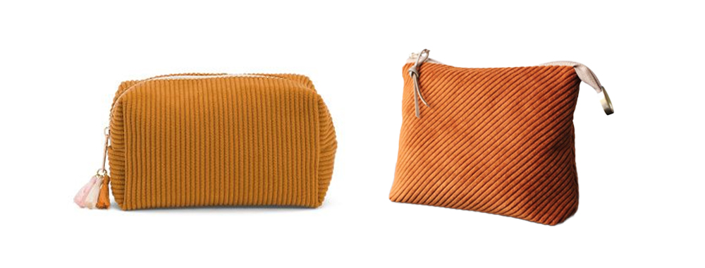 Corduroy Cosmetic Bag