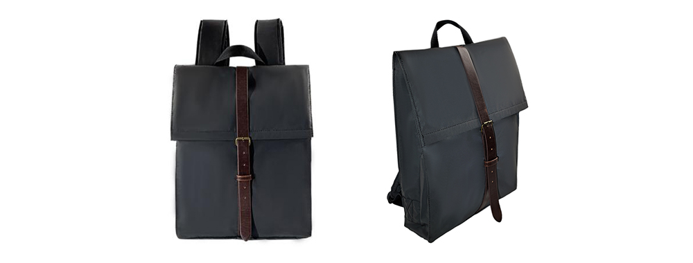 Carbon PU Office Laptop Backpack