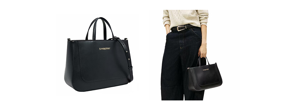 Elegant PU Handbag With Clean Curved Silhouette